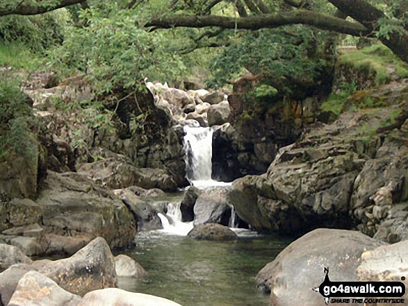 Walk c369 High Raise, Ullscarf and Grange Fell from Rosthwaite - Galleny Force