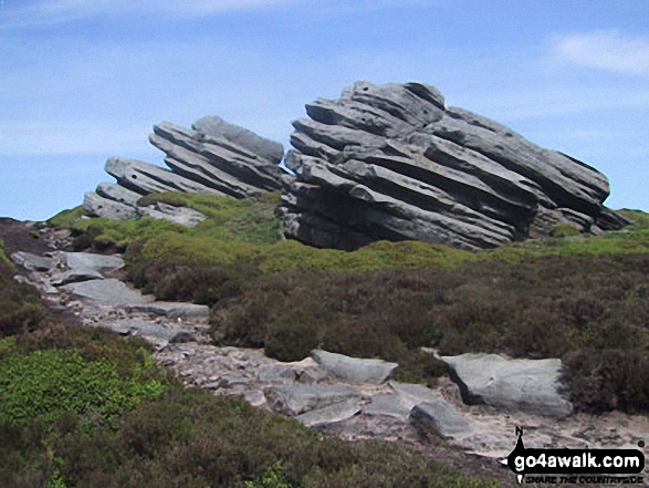 Weathered rock formations on Rylstone Fell