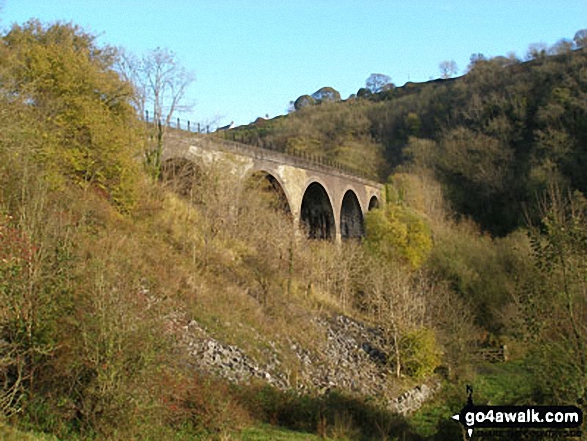 Walk d206 Monsal Dale and Ashford in the Water from Bakewell - Monsal Head Viaduct