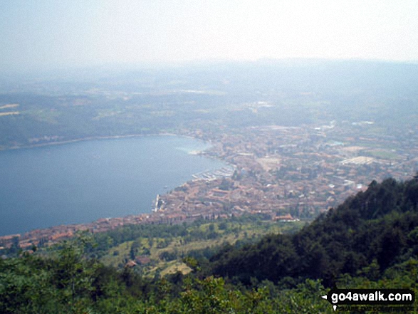 Walk lo103 Madonna Del Rio and San Bartolomeo from Salo - Salo and Lago di Garda (Lake Garda) from near San Bartolomeo (Shrine)