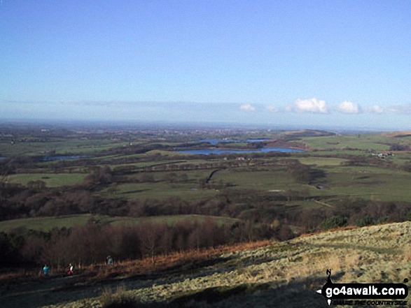 Yarrow Reservoir and Anglezarke Reservoir from Winter Hill (Rivington Moor)