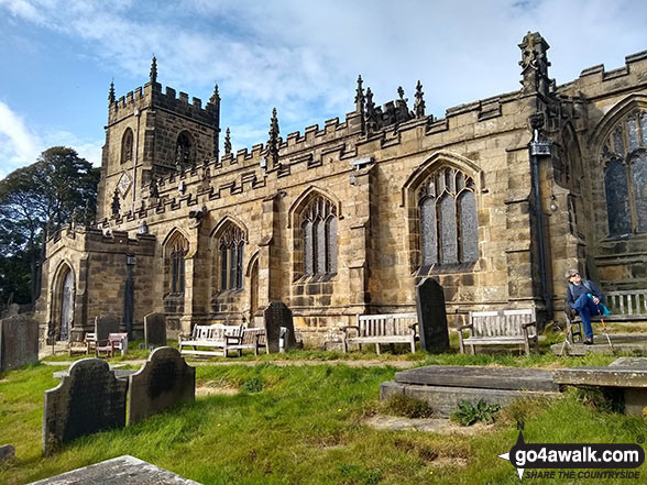 Walk sy101 Onesmoor (Kirk Edge) from Low Bradfield - High Bradfield Church