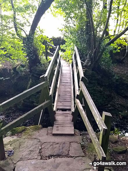 Walk sy101 Onesmoor (Kirk Edge) from Low Bradfield - Footbridge in Low Bradfield