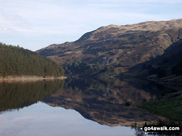 Walk c341 High Street via Rough Crag (Riggindale) from Mardale Head - Haweswater Reservoir from Mardale Head