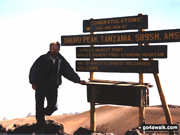 Me on Kilimanjaro in Kilimanjaro National Park  Tanzania