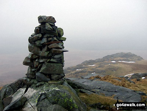 Walk c462 The Devoke Water Fells from Birker Fell - White Pike (Birkby Fell) summit cairn