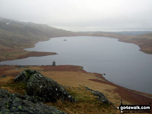 Walk c462 The Devoke Water Fells from Birker Fell - Devoke Water from Seat How (Birker Fell)