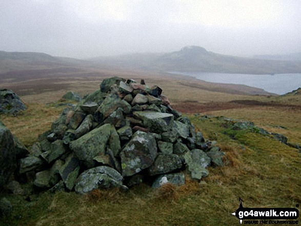 Walk c462 The Devoke Water Fells from Birker Fell - The Seat (Birker Fell) and Devoke Water from Water Crag (Birker Fell) summit