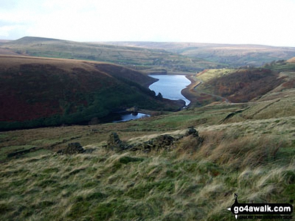 Blakeley Reservoir and Butterley Reservoir from Horseley Head Moss