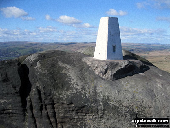 Blackstone Edge summit trig point