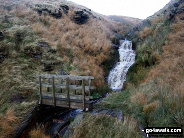 The footbridge over Hey Sike Clough, Horseley Head Moss