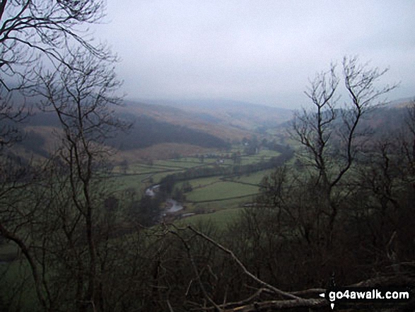 Walk ny207 Yockenthwaite Moor from Buckden - Yockenthwaite and Upper Wharfedale from Buckden Rake