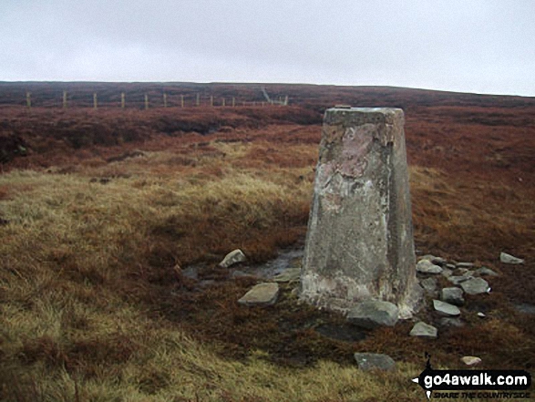 Yockenthwaite Moor summit trig point