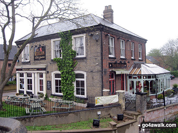 Walk nf101 Pulls Ferry and The River Wensum from Norwich - The Red Lion, Norwich