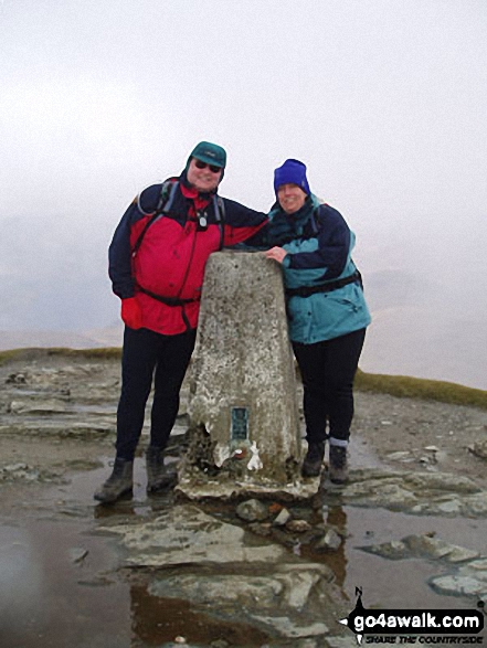 Me and my Wife on Ben Lomond in Scotland Stirlingshire Scotland