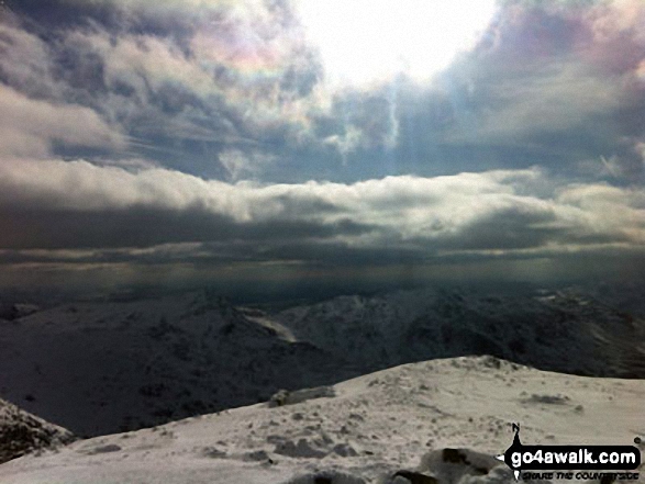 Walk c215 Scafell Pike from Seathwaite (Borrowdale) - Scafell Pike in the snow!!