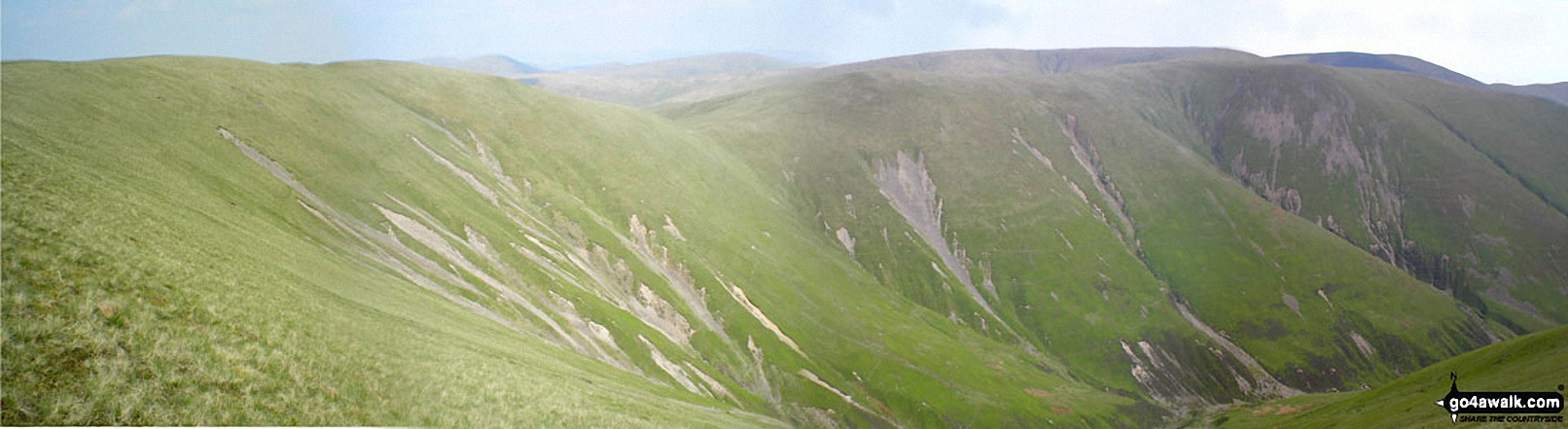 Walk c180 The Howgills from Low Carlingill Bridge - The Calf and Calders from Fell Head (Howgills)