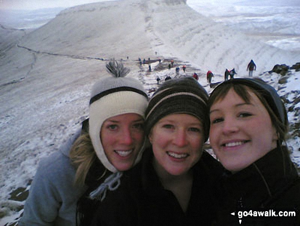 Me and my Uni friends on Pen y Fan in The Brecon Beacons Powys Wales