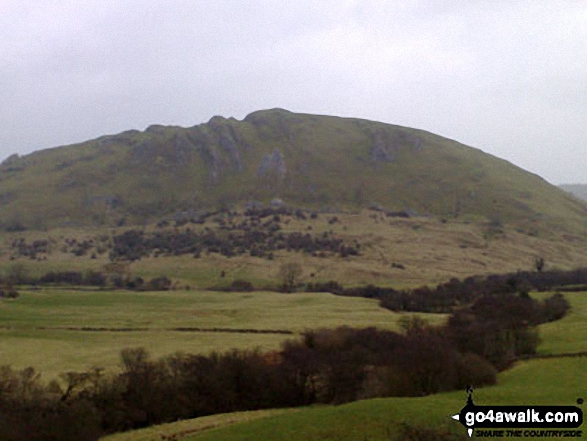 Looking North East to Chrome Hill from where the footpath joins the road into Hollinsclough