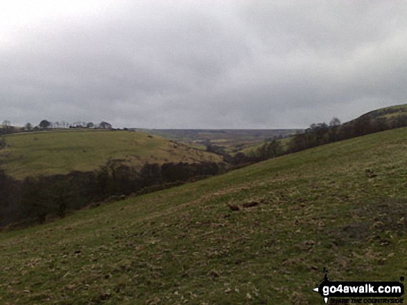 Looking back down the lane from just before Ball Bank House Farm