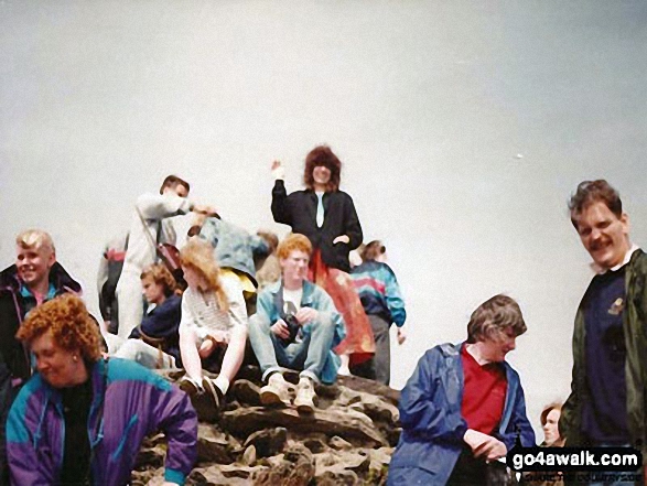 Walk gw134 Mount Snowdon (Yr Wyddfa) avoiding Crib Goch from Pen-y-Pass - Me on the summit of Mount Snowdon