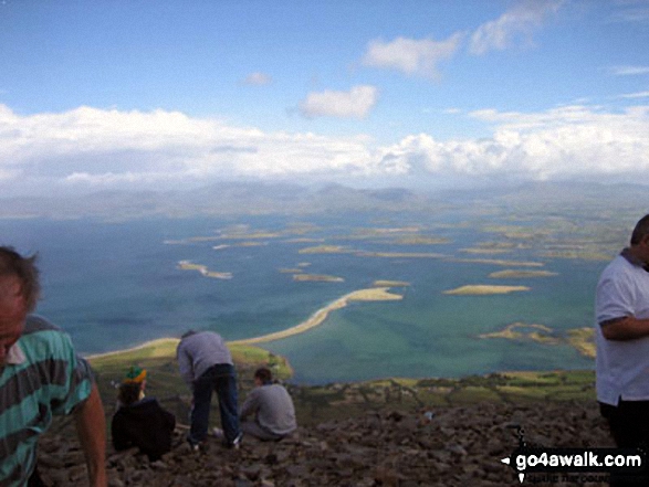 The view from Croagh Patrick (Cruach Phadraig or The Reek)