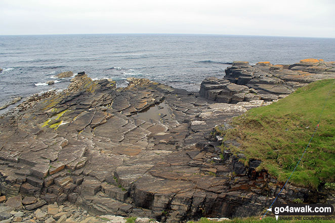 Views of the Noss Head coastline