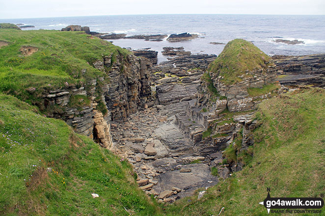 Views of the Noss Head coastline