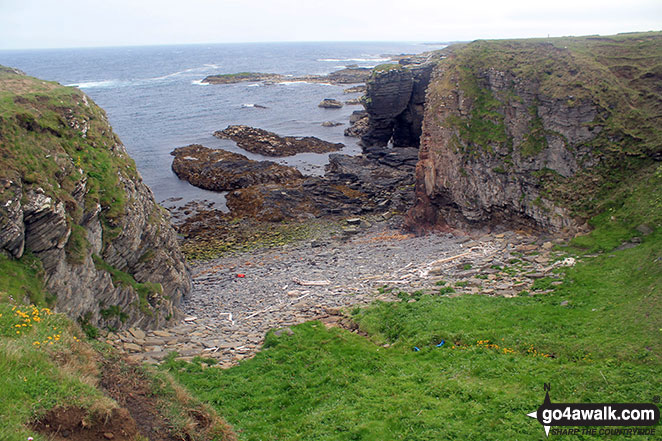 Views of the Noss Head coastline