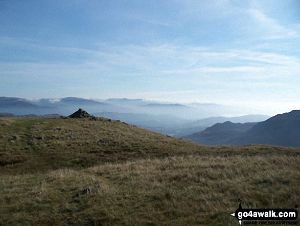 Walk c303 Swirl How and Wetherlam from Little Langdale - Great Carrs from Little Carrs