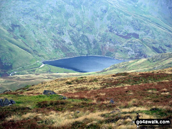 Walk c257 The Kentmere Skyline from Kentmere - Kentmere Reservoir from Kentmere Pike