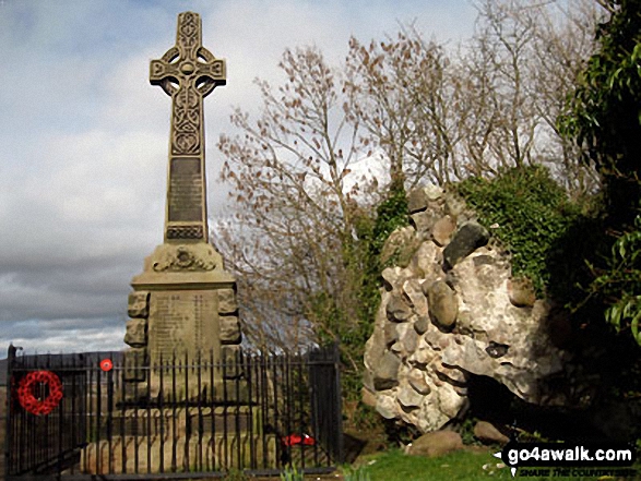 Walk n126 Wooler Common and  Carey Burn from Careyburn Bridge - Tower Hill Memorial, Wooler