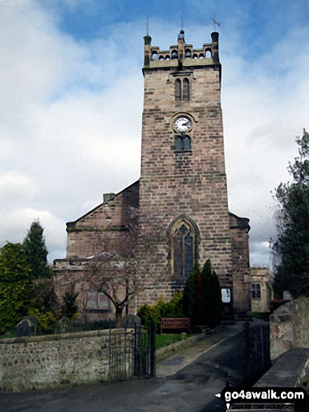 Walk n126 Wooler Common and  Carey Burn from Careyburn Bridge - St Mary's Church, Wooler