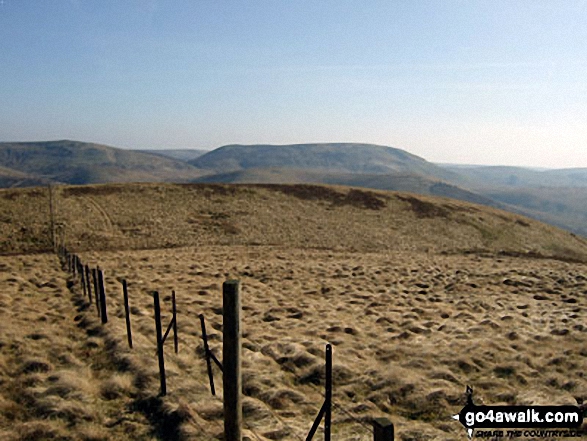 Blackhall Hill and White Hill (Teviothead) from Upper Hill (Fiddleton Cottage)