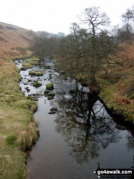 Walk dg152 Scawd Bank and Roan Fell from Tarras Lodge - Tarras Water from near Arkleton Cottage