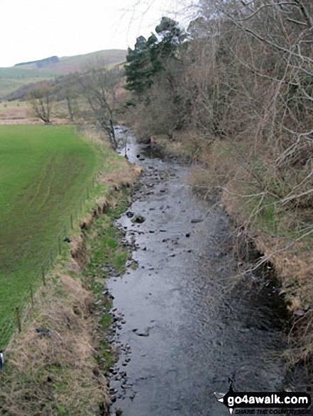 Kale Water from the bridge at Howgate