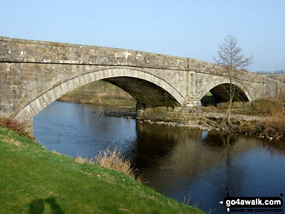 Walk bo116 Roan Fell from Newcastleton - Bridge over Liddle Water in Newcastleton