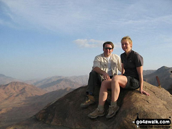 Me and my girlfriend (Susi) on Mount Sinai in Egypt Egypy Egypt