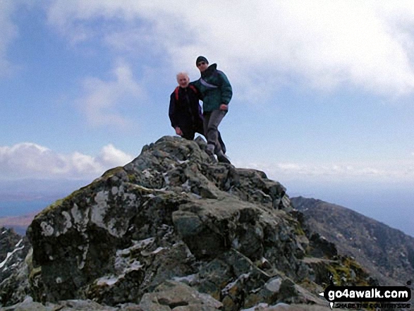 On the top of Sgurr nan Gillean in The Cuillin Hills