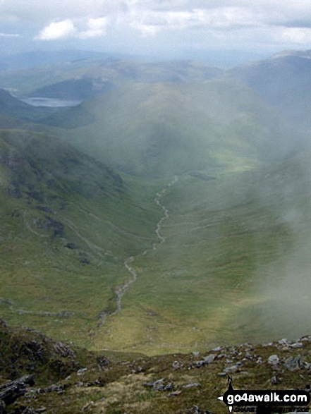 Allt na Muidhe and Meall Mor from Sgor na h-Ulaidh