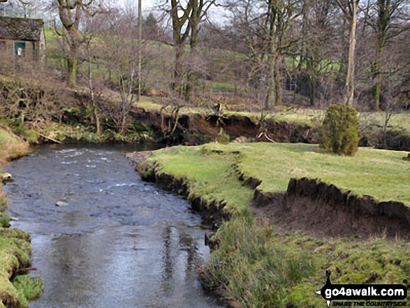 Walk d108 Edale Moor (Kinder Scout) and Crookstone Knoll (Kinder Scout) from Edale - The River Noe in The Vale of Edale