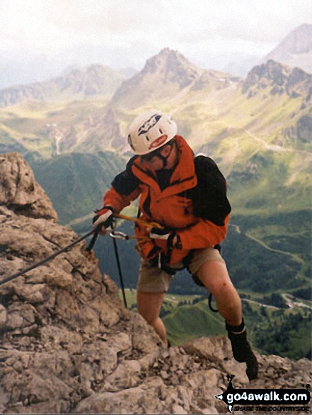 Me on Piazetta in Italian Dolomiti  