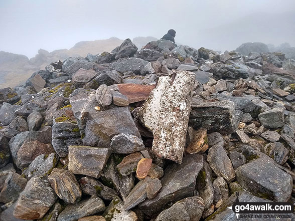 Large cairn on the summit of Beinn Resipol