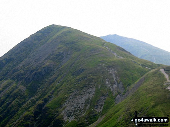 Walk c257 The Kentmere Skyline from Kentmere - Froswick and Ill Bell from the path to Thornthwaite Crag