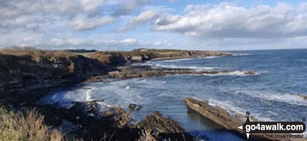 Walk n116 Dunstanburgh Castle from Craster - The coast near Dunstanburgh Castle