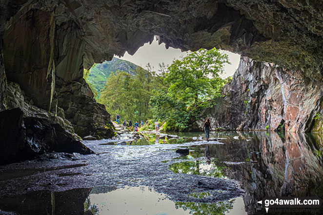 Walk c292 Rydal and Grasmere from Ambleside - Rydal Cave, Loughrigg Fell