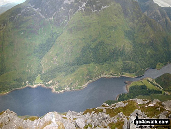 Loch Leven and the lower slopes of Mam na Gualainn from the summit of Sgorr na Ciche (Pap of Glen Coe)