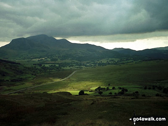 The Cadair Idris massiff from near Brithdir