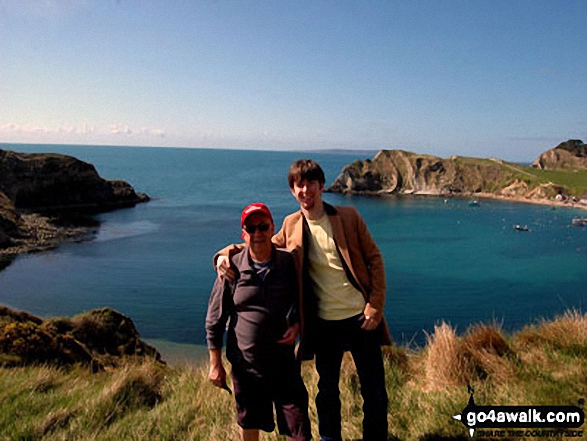 Walk do126 Ringstead Bay, Durdle Door and The Jurassic Coast from Lulworth Cove - Me and my father at Lulworth Cove