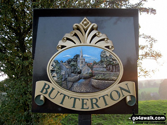 Walk s201 Grindon Moor, Grindon and Weag's Bridge from Butterton - Butterton Village